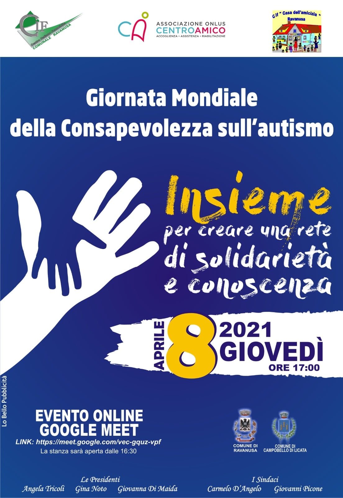 Giornata Mondiale della Consapevolezza sull’autismo